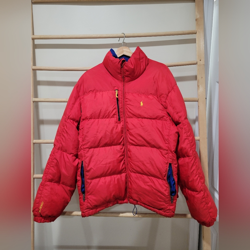 Ralph Lauren Red Puffer jacket for Men Sz XL
